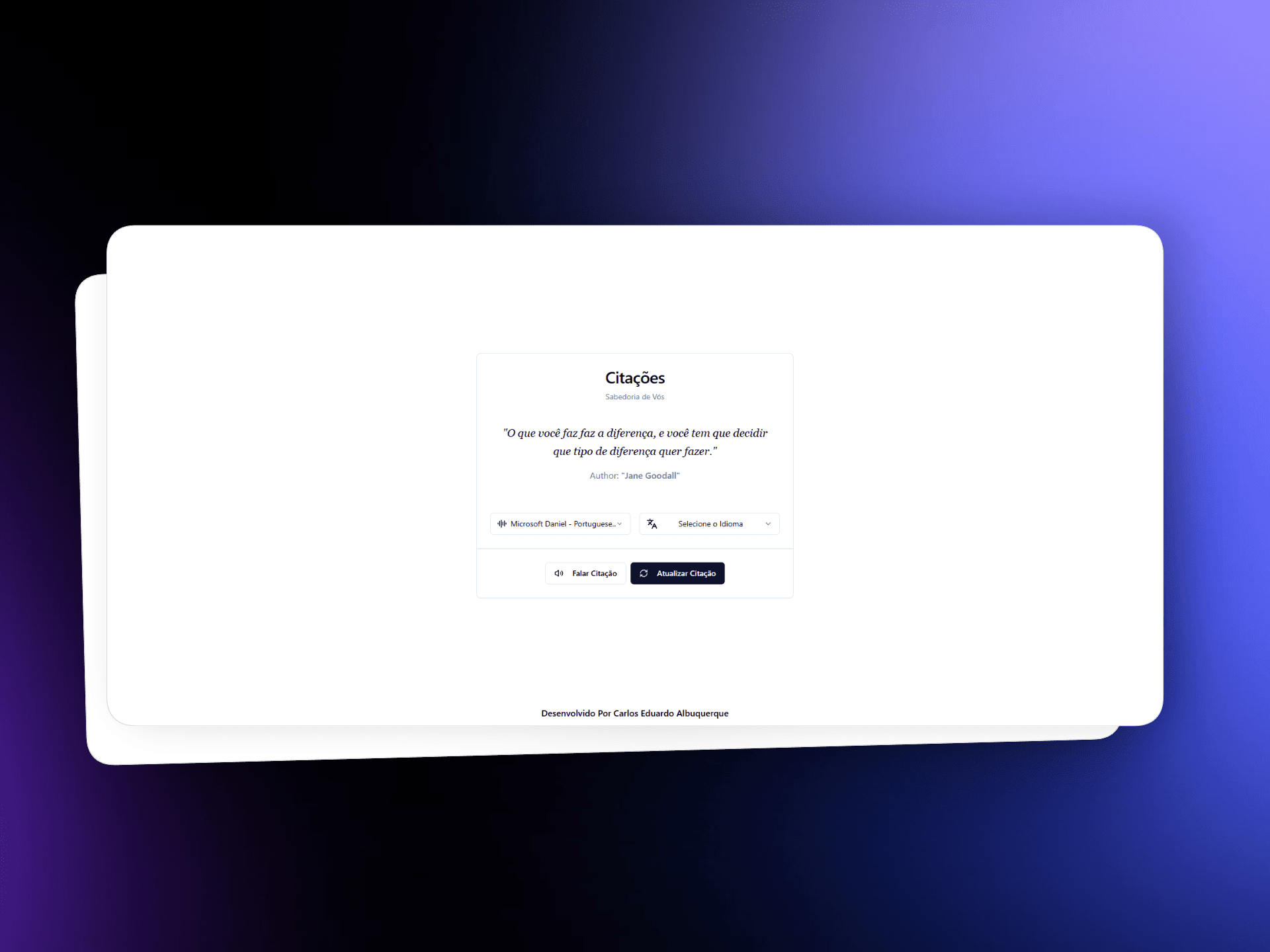 citações dinamicas